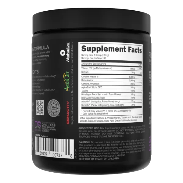 Bucked Up Pre Workout バックドアップ プレワークアウト 30回分 - InfiniX Fitness